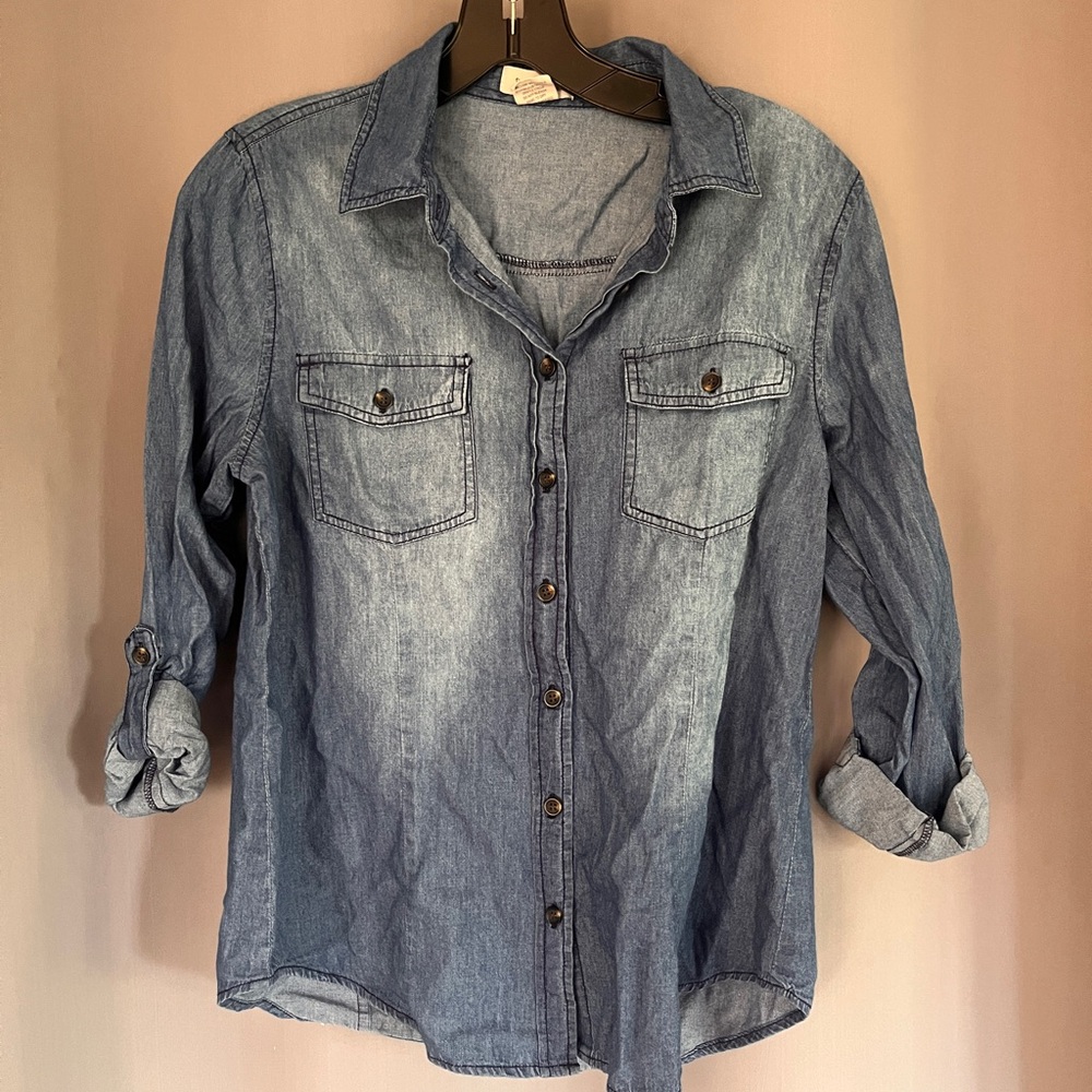 Passport Blue Cotton Shirt
